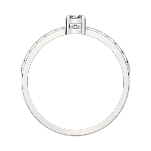 Кольцо из серебра с фианитом 0210888 фото 4