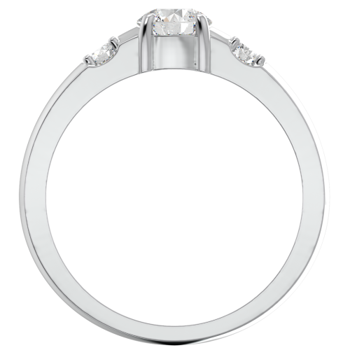 Кольцо из серебра с фианитом 0210283 фото 4