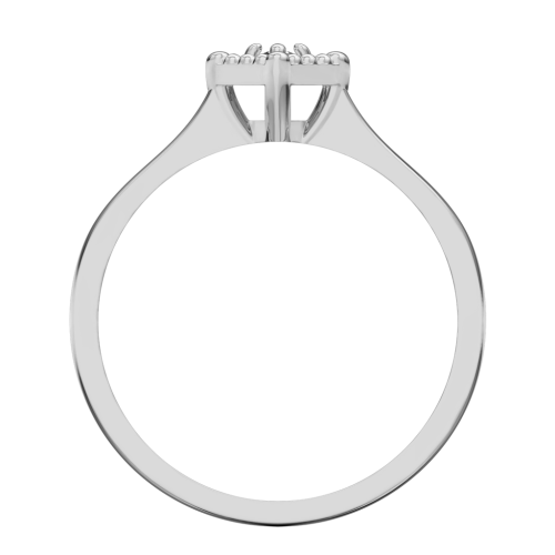 Кольцо из серебра с фианитом 0210240 фото 3