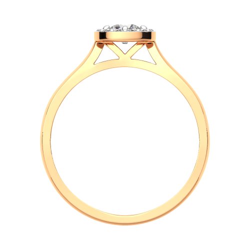 Кольцо из розового золота с фианитом 2101261.14K.R фото 4