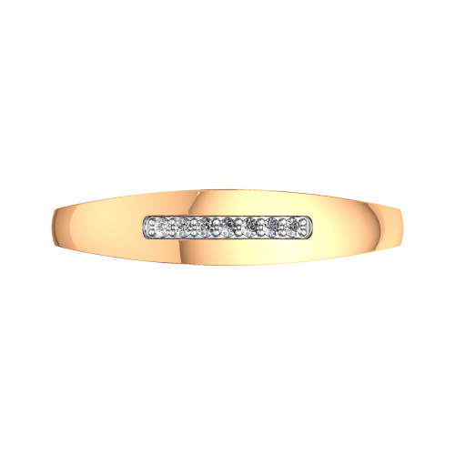 Кольцо из розового золота с бриллиантом 2D00121.14K.R фото 3