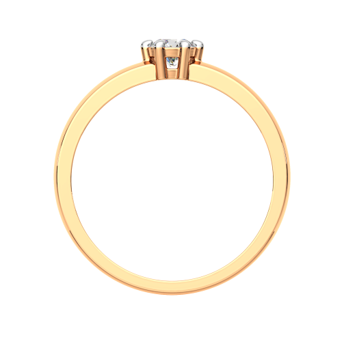 Кольцо помолвочное из розового золота с фианитом 2101197.14K.R.ZZ фото 4
