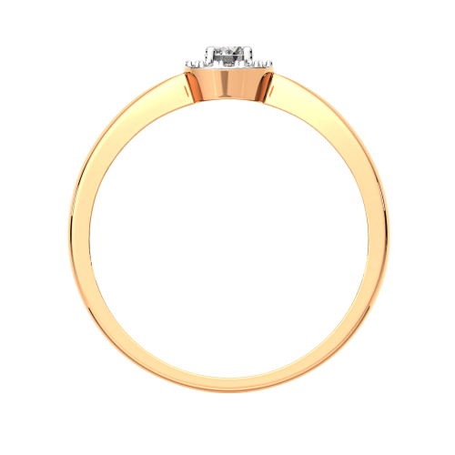 Кольцо из розового золота с бриллиантом 2D0082.14K.R фото 4