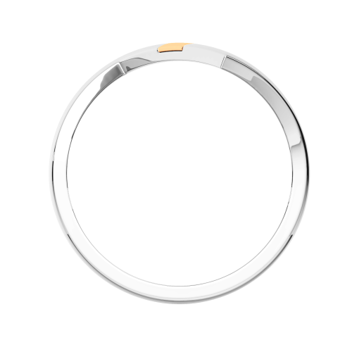 Кольцо из комбинированного серебра 0200095.G14K фото 4