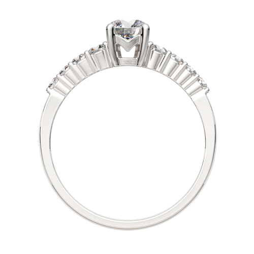Кольцо из белого золота с бриллиантом 2D00319.14K.W фото 4