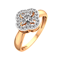 Кольцо из розового золота с бриллиантом 2D00420.14K.R.ZZ