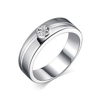 Кольцо из серебра с бриллиантом 01-2119/000Б-00