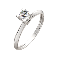 Кольцо помолвочное из белого золота с бриллиантом 2D00372.14K.W