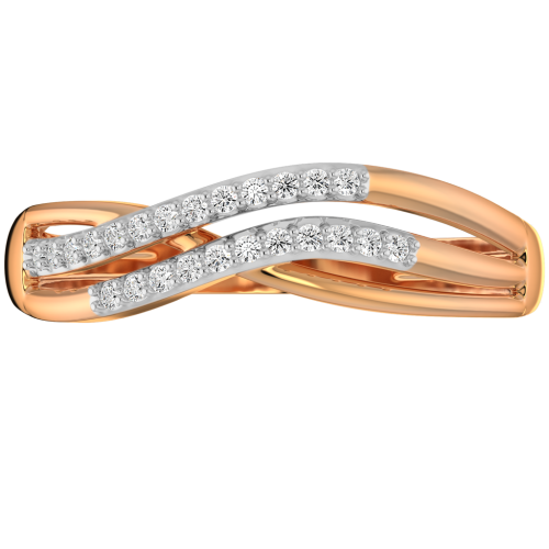 Кольцо из розового золота с фианитом 210832.14K.R фото 2