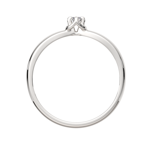 Кольцо помолвочное из белого золота с бриллиантом 2D00221.14K.W фото 4