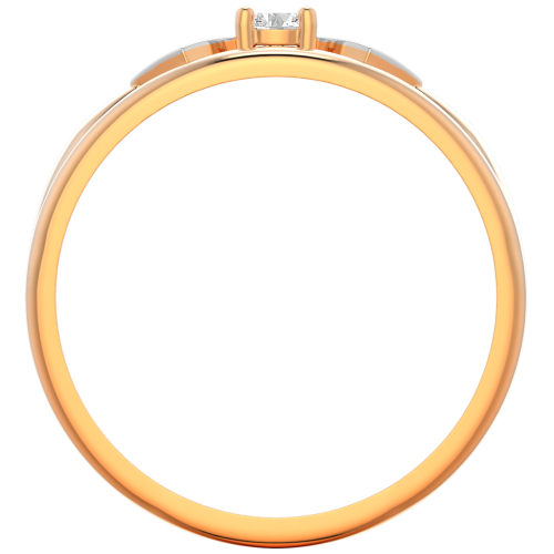 Кольцо из розового золота с фианитом 210826.9K.R фото 4
