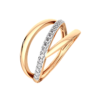 Кольцо из розового золота с фианитом 2101022.9K.R