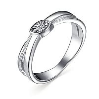 Кольцо из серебра с бриллиантом 01-3702/000Б-00