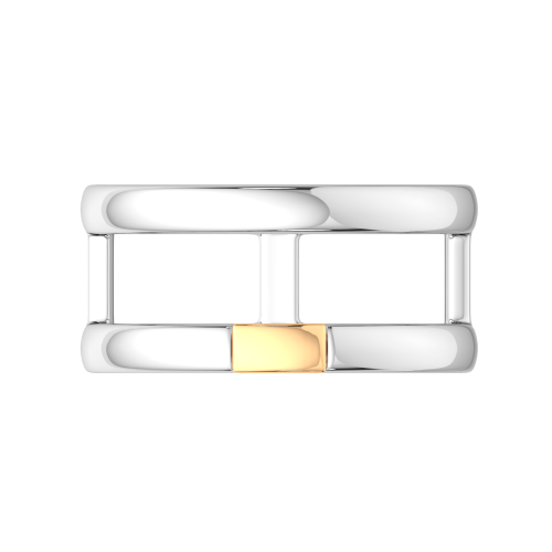 Кольцо из комбинированного серебра 0200075.G14K фото 3