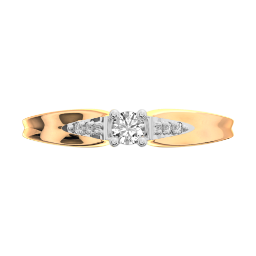 Кольцо из розового золота с фианитом 210899.14K.R фото 2