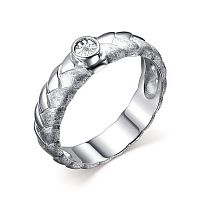 Кольцо из серебра с бриллиантом 01-2877/000Б-00