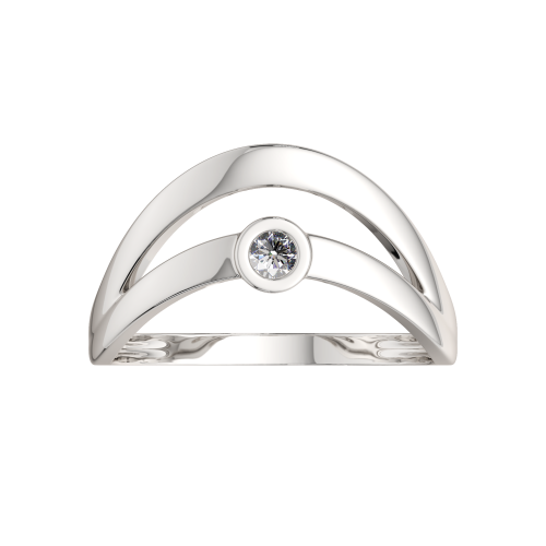 Кольцо из серебра с фианитом 0210924 фото 3