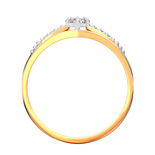 Кольцо из розового золота с фианитом 210919.14K.R.ZZ фото 2