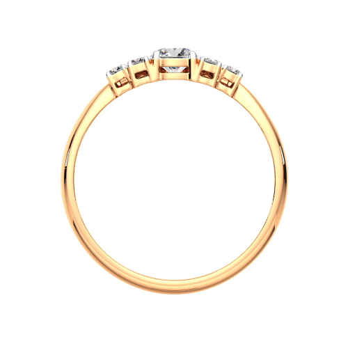 Кольцо из розового золота с фианитом 210859.9K.R фото 4