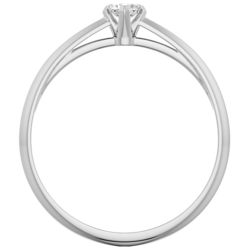 Кольцо помолвочное из белого золота с бриллиантом 2D00128.14K.W фото 2
