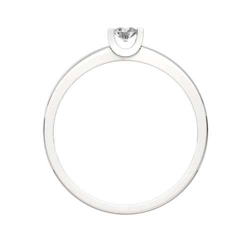 Кольцо помолвочное из белого золота с бриллиантом 2D00213.14K.W фото 4