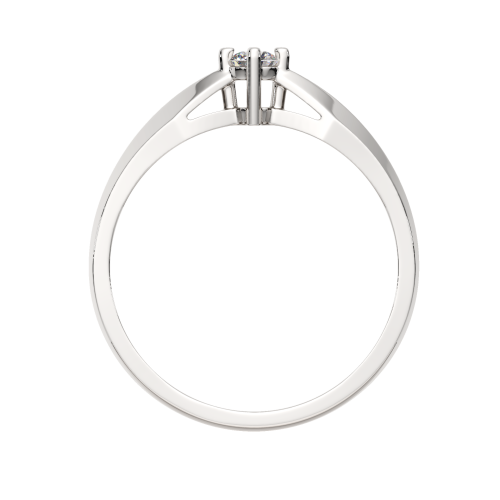 Кольцо помолвочное из белого золота с бриллиантом 2D00287.14K.W фото 4
