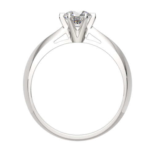 Кольцо помолвочное из белого золота с бриллиантом 2D00307.14K.W фото 4