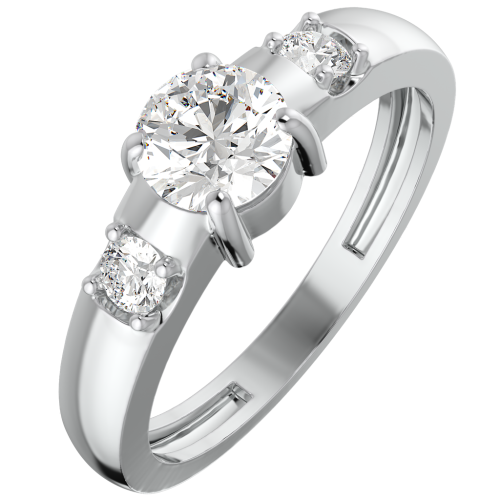 Кольцо из серебра с фианитом 0210283