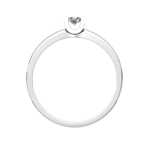 Кольцо помолвочное из белого золота с бриллиантом 2D00227.14K.W фото 4