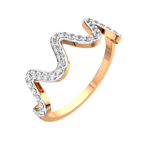Кольцо из розового золота с фианитом 2101265.14K.R фото 2