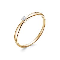 Кольцо помолвочное из розового золота с бриллиантом 11376-151-00-00