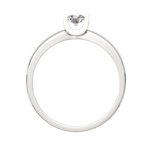 Кольцо помолвочное из белого золота с бриллиантом 2D00288.14K.W фото 4