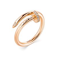 Кольцо из розового золота с бриллиантом 12998-100
