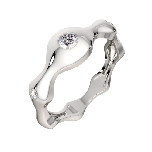 Кольцо из серебра с фианитом 0210615 фото 2