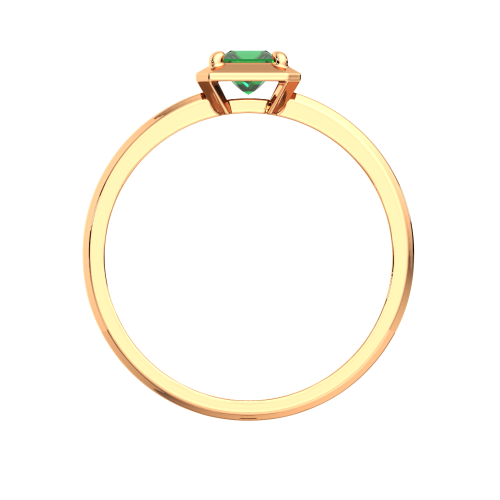 Кольцо из розового золота с изумрудом 2D20120.14K.R.ZZ фото 4