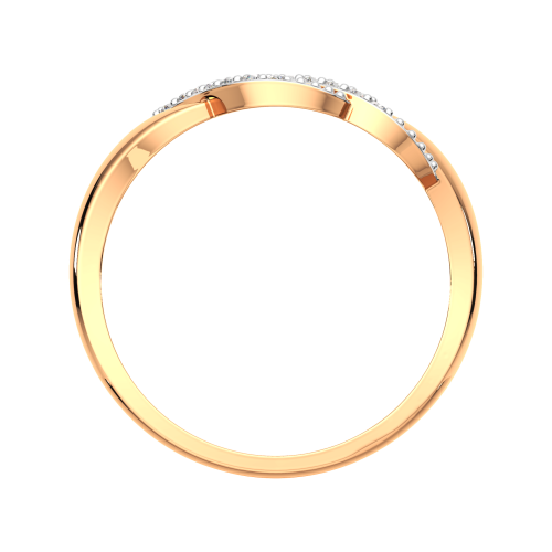 Кольцо из розового золота с фианитом 2101269.14K.R фото 4