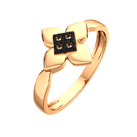 Кольцо из розового золота с бриллиантом 2D00461.14K.R.ZZ