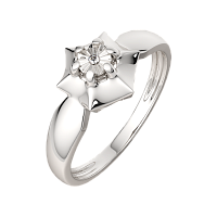 Кольцо из серебра с бриллиантом 02D0089.ZZ