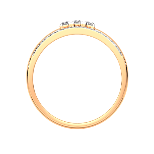 Кольцо из розового золота с бриллиантом 2D00244.14K.R фото 4