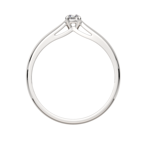 Кольцо помолвочное из белого золота с бриллиантом 2D00219.14K.W фото 4