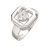 Кольцо из серебра с бриллиантом 02D0079.ZZ
