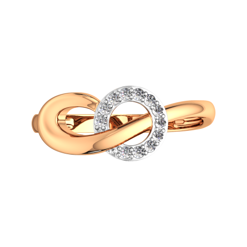 Кольцо из розового золота с фианитом 2101255.14K.R фото 3