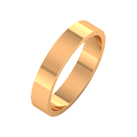 Кольцо обручальное из розового золота 144007