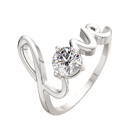 Кольцо из серебра с фианитом 0210349