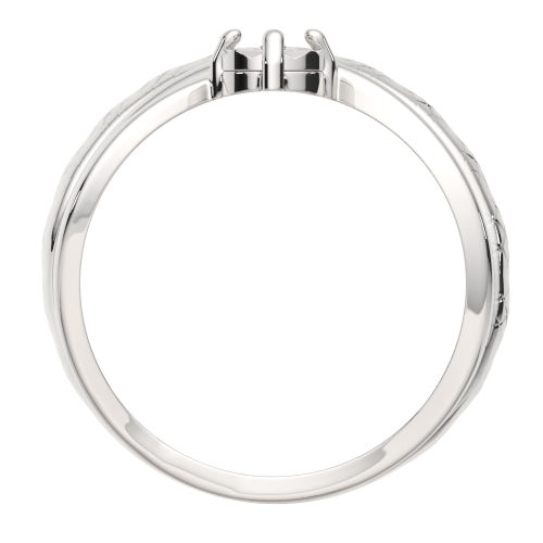 Кольцо из серебра с бриллиантом 02D0014 фото 4