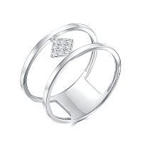 Кольцо из серебра с фианитом 90-61-0088-00