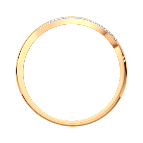 Кольцо из розового золота с фианитом 210675.14K.R фото 4