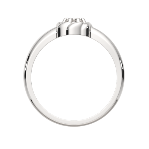 Кольцо из серебра с бриллиантом 02D0052 фото 4