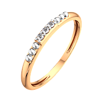 Кольцо из розового золота с фианитом 2101014.9K.R