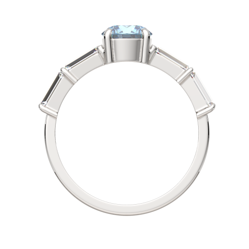 Кольцо из серебра с топазом 02S4035 фото 4